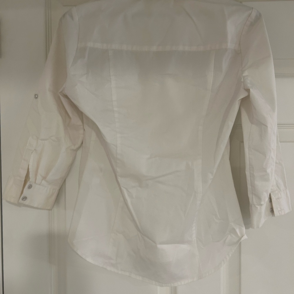 Zara White Button-Up Shirt - Picture 2 of 2